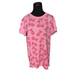M LuLaRoe Liv Tee NEW Absolutely Amazing Breast Cancer Awareness Ribbon Medium